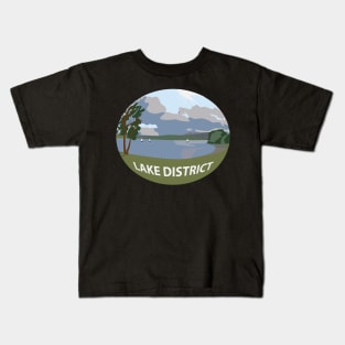 Lake district national park - Windermere fish eye view Kids T-Shirt